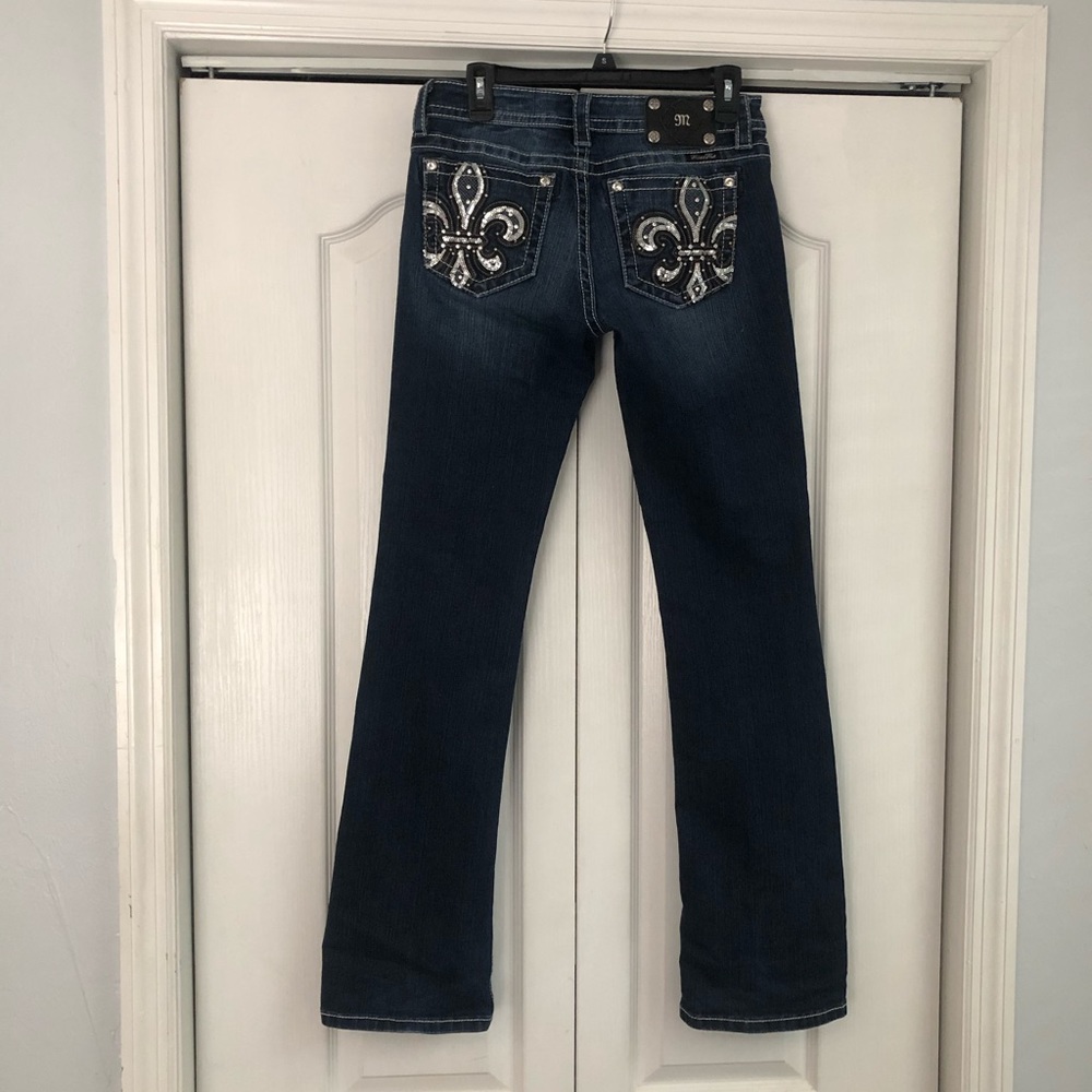 Size 29 Miss Me Signature Bootcut Dark Wash Jeans
